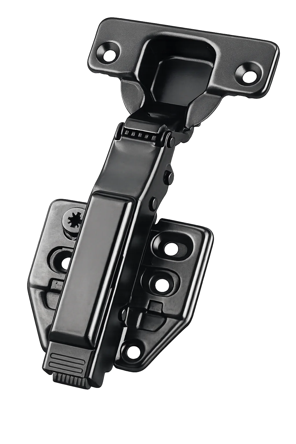 Premium black hydraulic cabinet hinge
