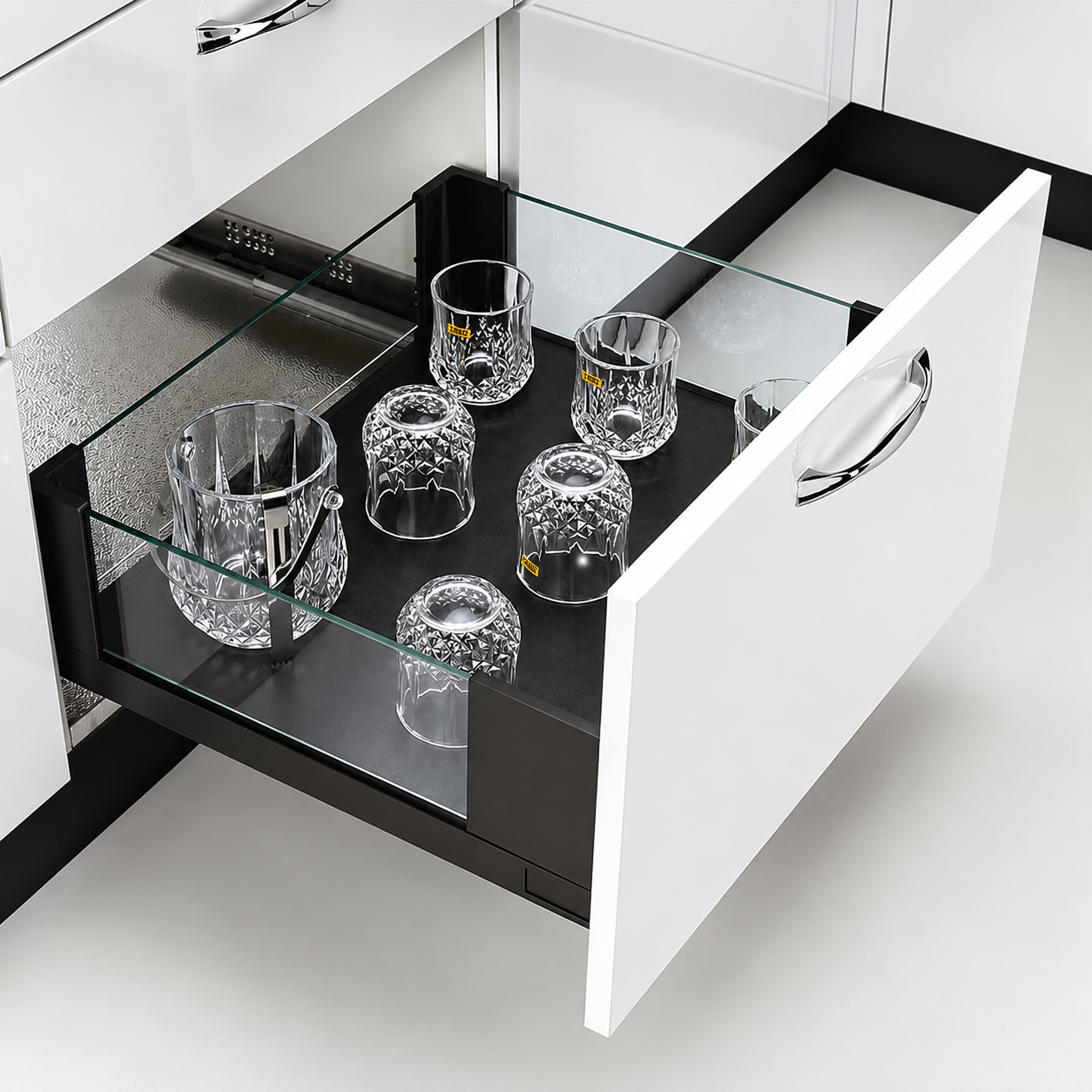 Glass Drawer Basket